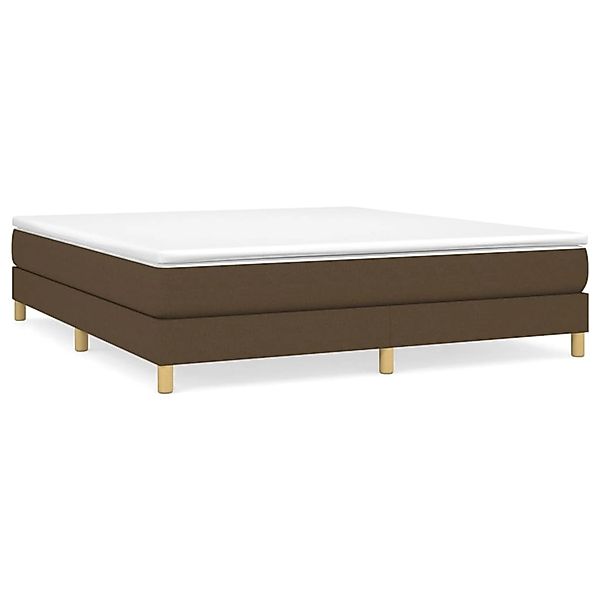 vidaXL Boxspringbett mit Matratze Dunkelbraun 180x200 cm Stoff 3144194 günstig online kaufen