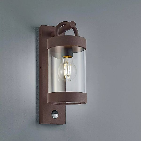 Außenwandlampe Sambesi, rost, Sensor, Aluguss günstig online kaufen