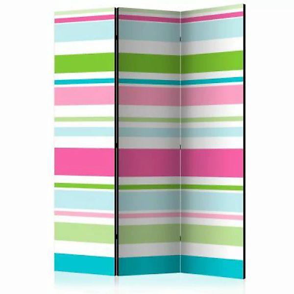 artgeist Paravent Bright stripes [Room Dividers] mehrfarbig Gr. 135 x 172 günstig online kaufen