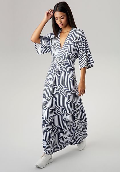 Aniston SELECTED Sommerkleid mit grafischem Druck günstig online kaufen