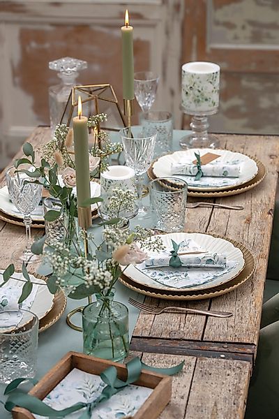Ambiente® Tischläufer Eucalyptus all over (1-tlg, günstig online kaufen