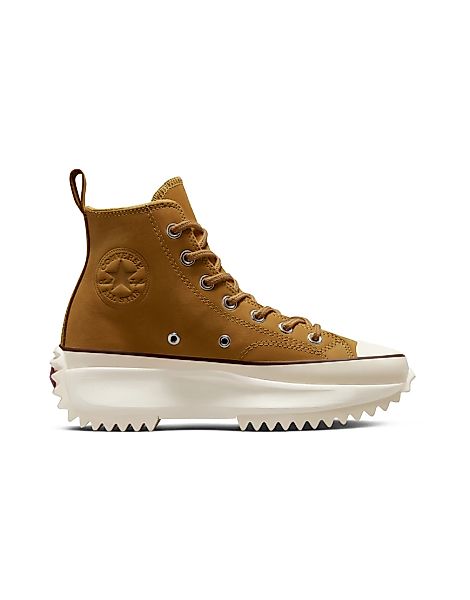 Converse – Run Star Hike Hi – Sneaker aus hellbraunem Leder günstig online kaufen