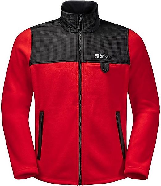 Jack Wolfskin Fleecejacke DNA GRIZZLY FZ M ADRENALINE RED günstig online kaufen