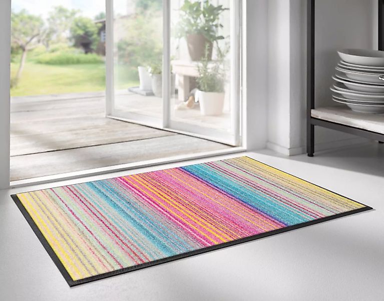 wash+dry by Kleen-Tex Fußmatte »Amplio Espectro«, rechteckig, 7 mm Höhe günstig online kaufen
