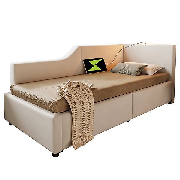 Gotagee Polsterbett Tagesbett 90x190cm Daybett Schlafsofa Stauraum Jugendbe günstig online kaufen