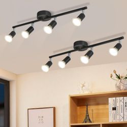 Nettlife Deckenstrahler 1/2/3/4/6 Flammig Schwarz GU10 günstig online kaufen