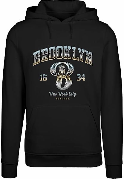 MisterTee Kapuzenpullover "MisterTee Herren BRKLN Hoody" 1 Stk. günstig online kaufen