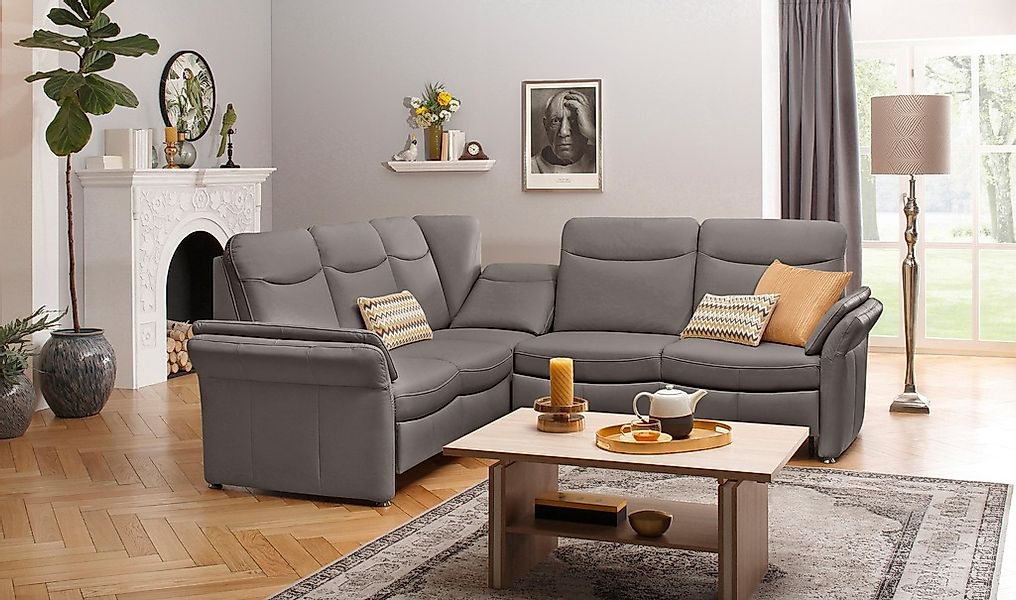 Home affaire Ecksofa »Tahoma L-Form«, mit Armlehnfunktion, wahlweise Bettfu günstig online kaufen