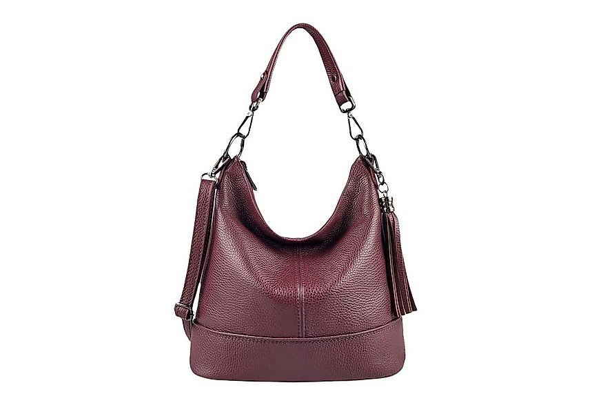 ITALYSHOP24 Schultertasche Made in Italy Damen Leder Tasche Shopper Umhänge günstig online kaufen