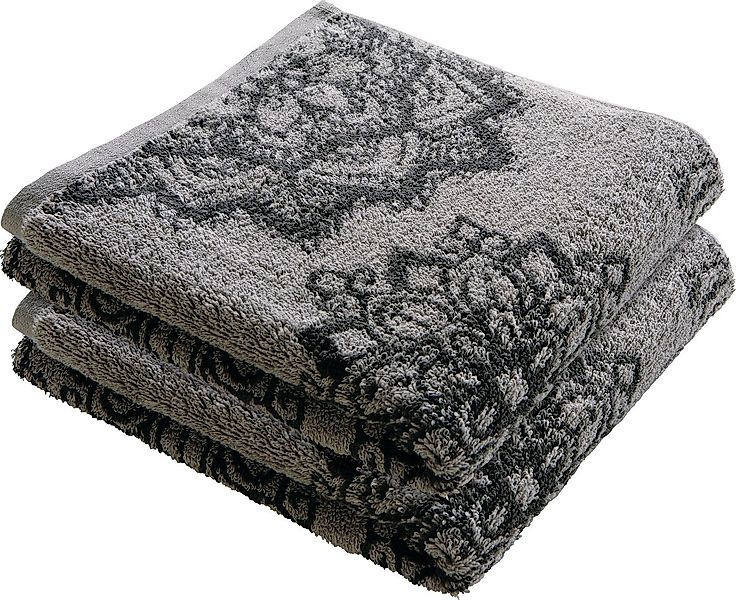 Erwin Müller Handtuch Handtuch "Bühl" 4er-Pack, Frottier, Walk-Frottier Mot günstig online kaufen