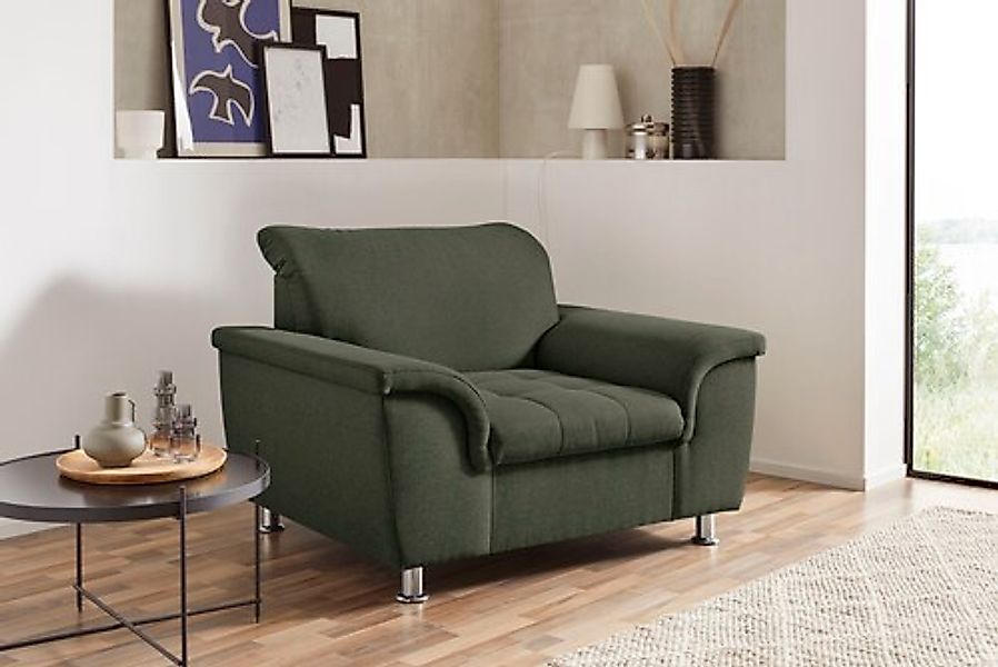 DOMO collection Sessel »Franzi, zeitlos und elegant, moderne Sitzheftung« w günstig online kaufen