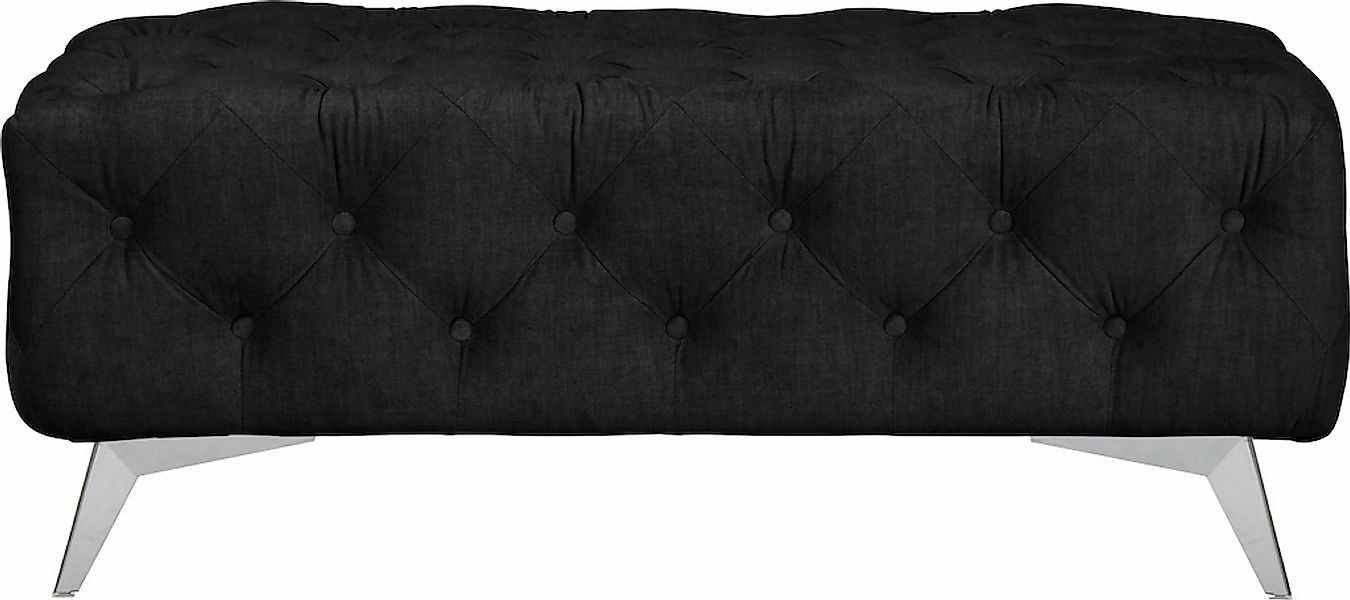 Home affaire Polsterhocker "Glynis" aufwändige Knopfheftung, moderne Cheste günstig online kaufen