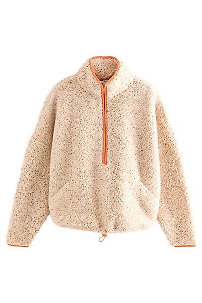 Next Fleeceshirt Fleece-Sweatshirt aus Teddy-Borg mit 1/4-RV (1-tlg) günstig online kaufen