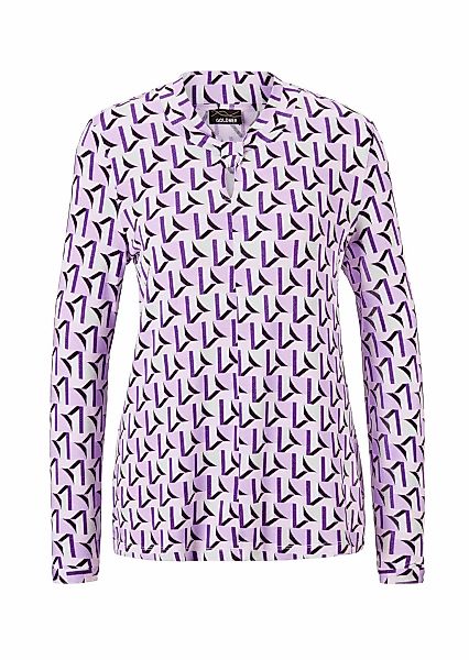 GOLDNER Print-Shirt "Kurzgröße Druckshirt mit besonderem Ausschnitt" Aussch günstig online kaufen