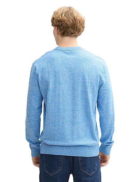 TOM TAILOR Denim Strickpullover in melierter günstig online kaufen