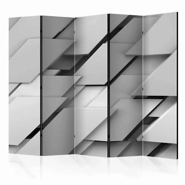 artgeist Paravent The Edge of Gray II [Room Dividers] schwarz/weiß Gr. 225 günstig online kaufen