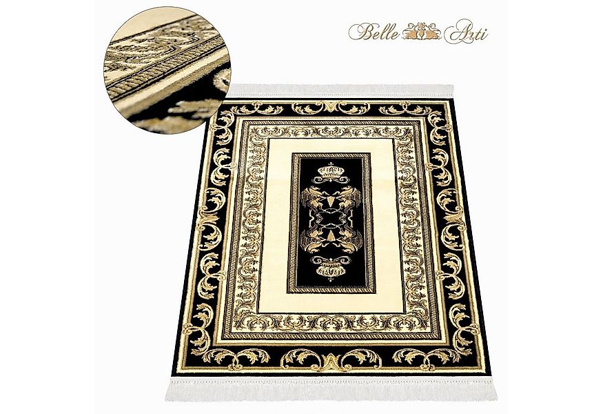 Belle Arti Teppich Teppich Pegasus Schwarz art 649 67 cm x 105 cm, Rechteck günstig online kaufen