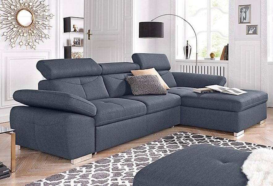 exxpo - sofa fashion Ecksofa »Spring, super bequem, mit Armteil- und Kopfte günstig online kaufen