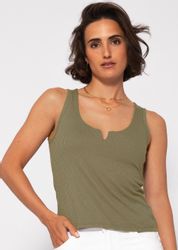 SASSYCLASSY Ripptanktop Top mit breiten Trägern günstig online kaufen