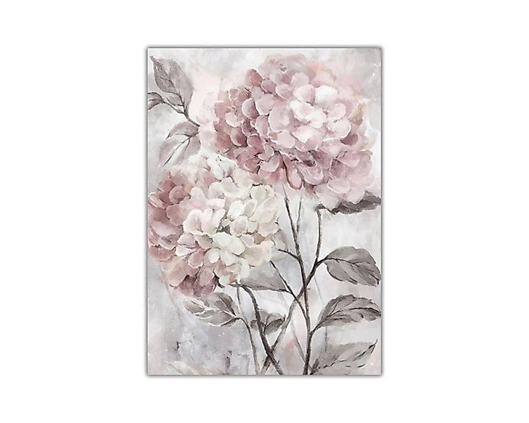 TPFLiving Kunstdruck (OHNE RAHMEN) Poster - Leinwand - Wandbild, Rosa Blume günstig online kaufen
