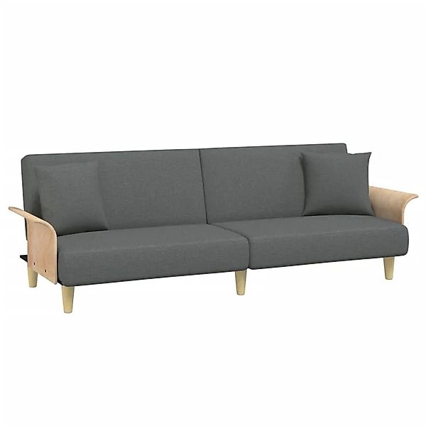 vidaXL Schlafsofa mit Armlehnen Dunkelgrau Stoff 351844 günstig online kaufen