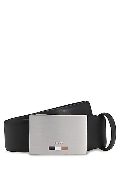 BOSS Ledergürtel Strom-Icon-En_Sz35 mit Logo-Koppelschließe günstig online kaufen