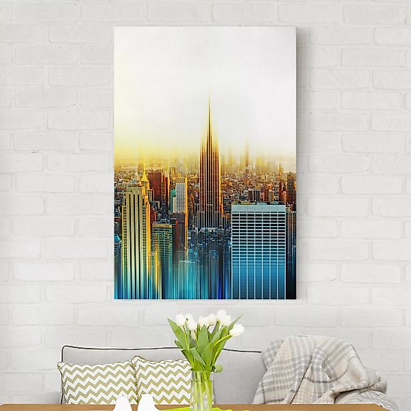 Leinwandbild New York - Hochformat Manhattan Abstrakt günstig online kaufen
