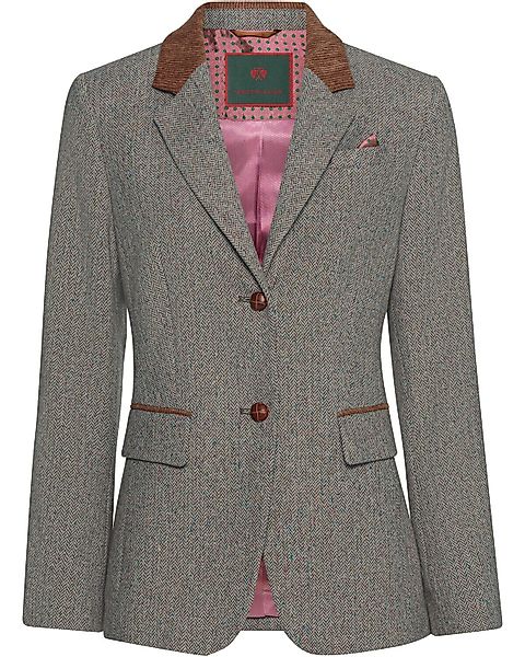 Reitmayer Jackenblazer Fischgrat-Blazer mit Cordkragen günstig online kaufen