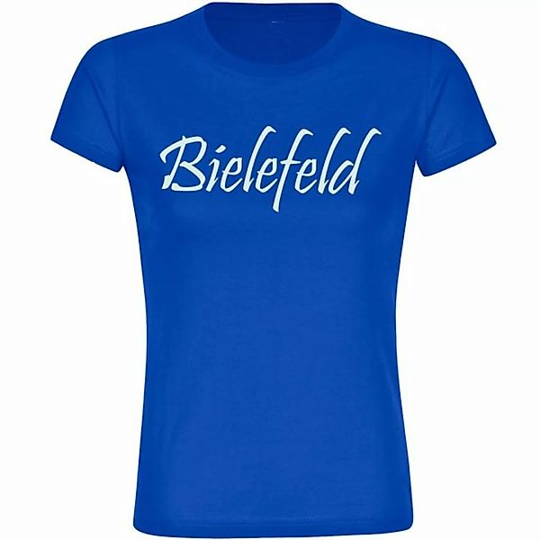 multifanshop T-Shirt Damen Bielefeld - Schriftzug - Frauen günstig online kaufen