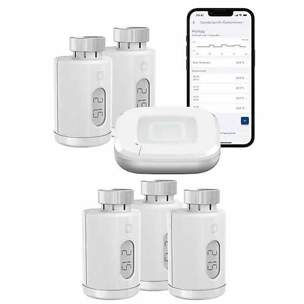 Homematic IP Heizkörperthermostat »Starter Set Heizen pure für 5 Heizkörper günstig online kaufen