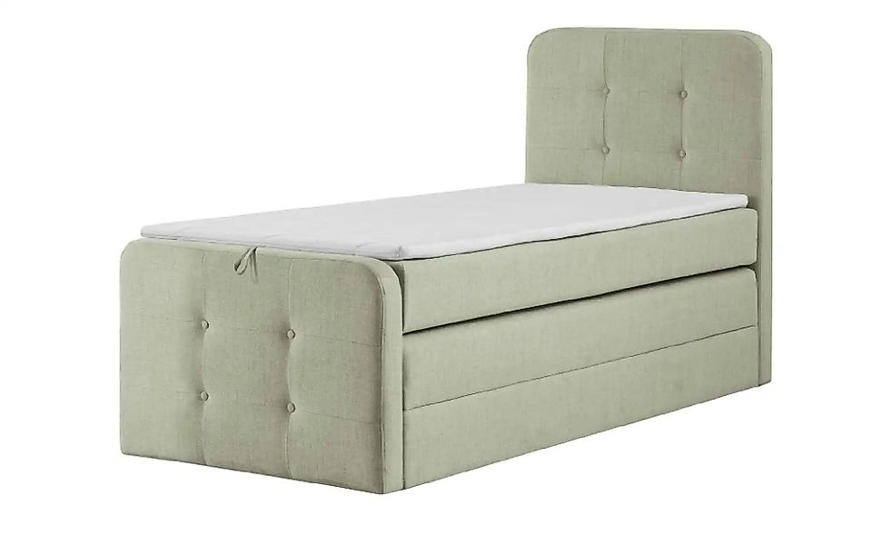 Boxspringbett mit Bettkasten Neapel ¦ grün ¦ Maße (cm): B: 90 H: 121 Betten günstig online kaufen