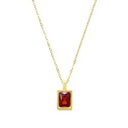 GOLDKLEIN Kette mit Anhänger Edelstahl vergoldet günstig online kaufen