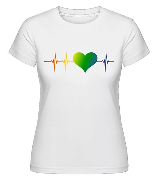 LGBTQ Herzschlag · Shirtinator Frauen T-Shirt günstig online kaufen