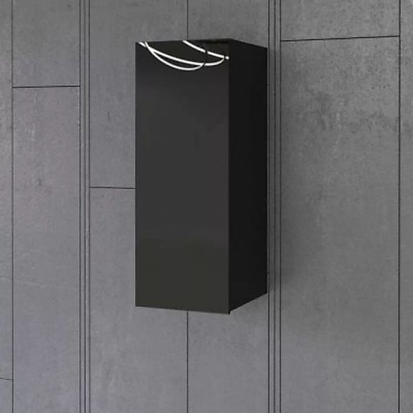 Lomadox Hängeschrank Wohnzimmer schwarz HOOVER-83 modern mit Glasfront, B/H günstig online kaufen