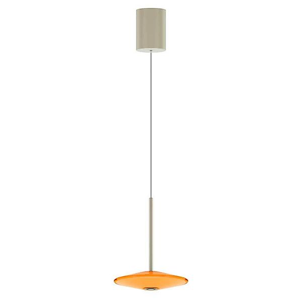 LOOM DESIGN LED-Pendelleuchte Solene, orange, Glas, Ø 20 cm günstig online kaufen