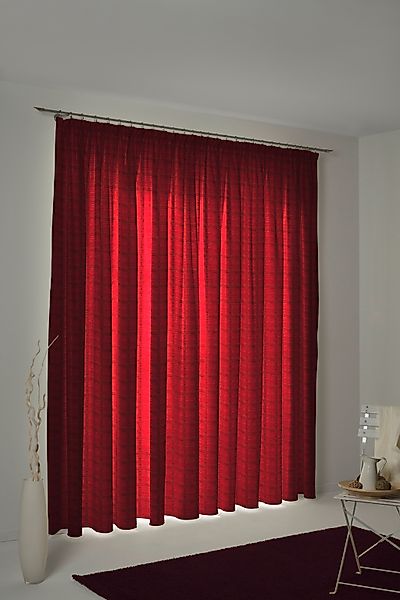 Wirth Vorhang "Toco-Karo" Kräuselband 1 Stk. tlg. günstig online kaufen