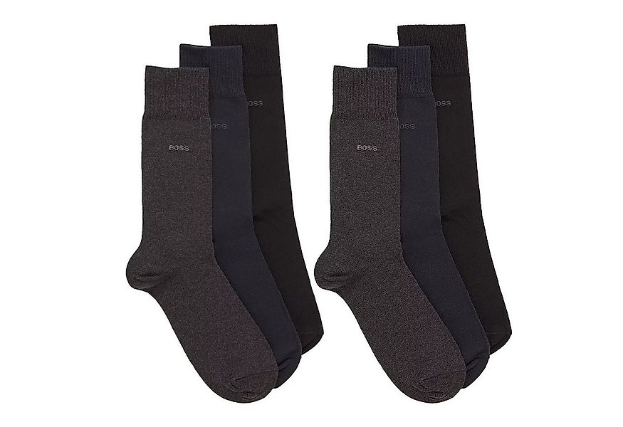 BOSS Businesssocken Finest Soft Cotton (6-Paar, 6er-Pack) elegant mit einge günstig online kaufen