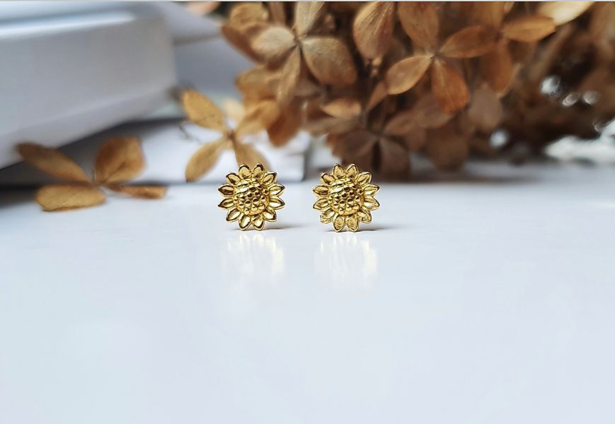 SCHOSCHON Paar Ohrstecker Sonnenblumen Ohrstecker 925 günstig online kaufen