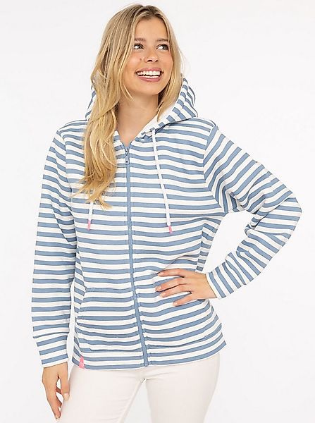 Zwillingsherz Kapuzensweatjacke Streifen, Kapuze, Reißverschluss, modisch, günstig online kaufen