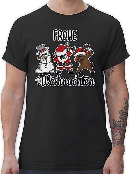 Shirtracer T-Shirt Frohe Weihnachten Dabbing Weihachten Kleidung günstig online kaufen