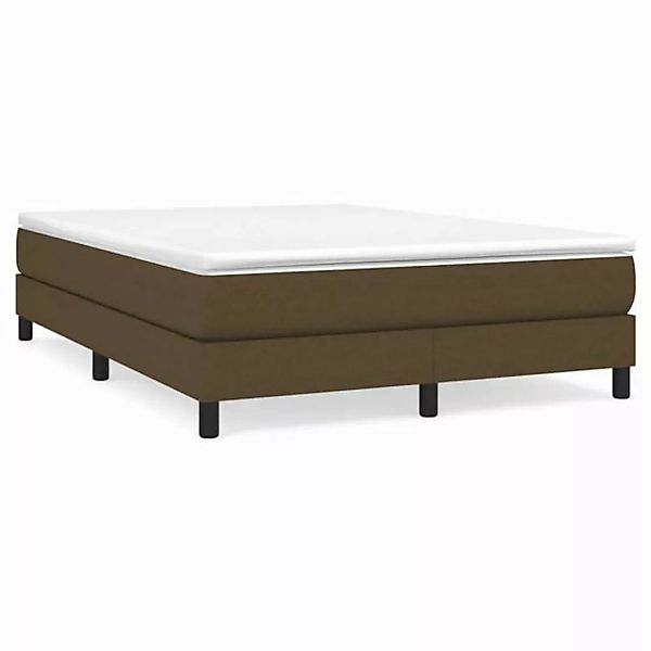 vidaXL Boxspringbett mit Matratze Dunkelbraun 160x200 cm Stoff1376815 günstig online kaufen