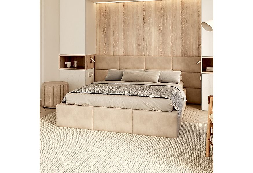 FDM Polsterbett DORIS Bettgestell 90x200, 120x200, 140x200, 160x200, 180x20 günstig online kaufen