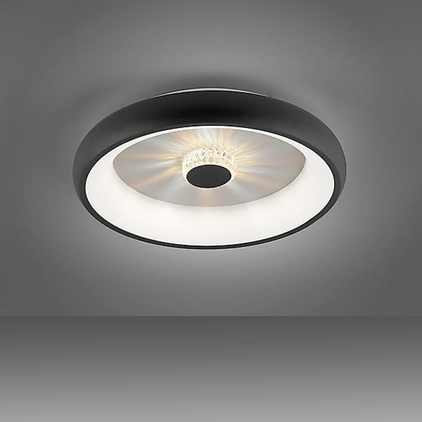 LED Deckenleuchte Vertigo in Schwarz 29W 3500lm günstig online kaufen