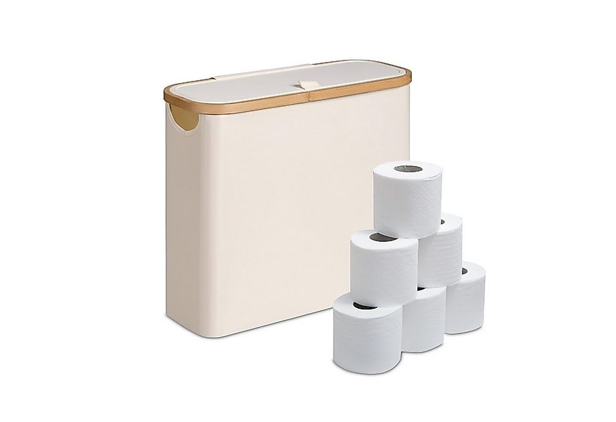 relaxdays Toiletten-Ersatzrollenhalter Toilettenpapier Aufbewahrung 12 Roll günstig online kaufen