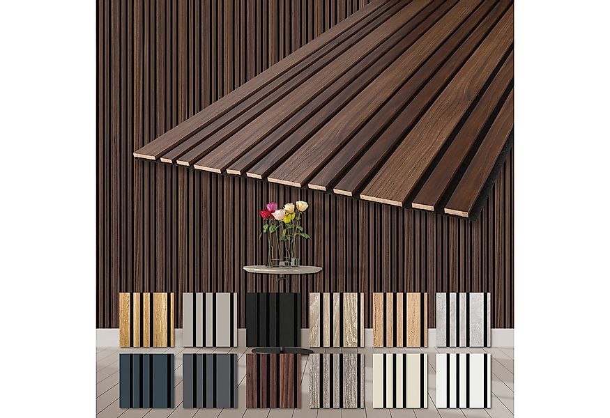 Hexim Wandpaneel, (Akustikpaneele 278x60cm Holz Mila - flexible Holzpaneele günstig online kaufen