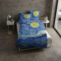Goebel Bettwäsche "Starry Night" 2 Stk. tlg. geniales Design von Vincent va günstig online kaufen