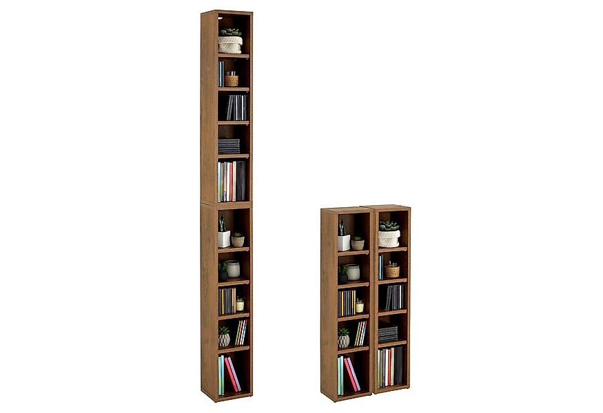 CARO-Möbel CD-Regal CHART, Medienregal aus 2 Modulen, Medien Aufbewahrung b günstig online kaufen