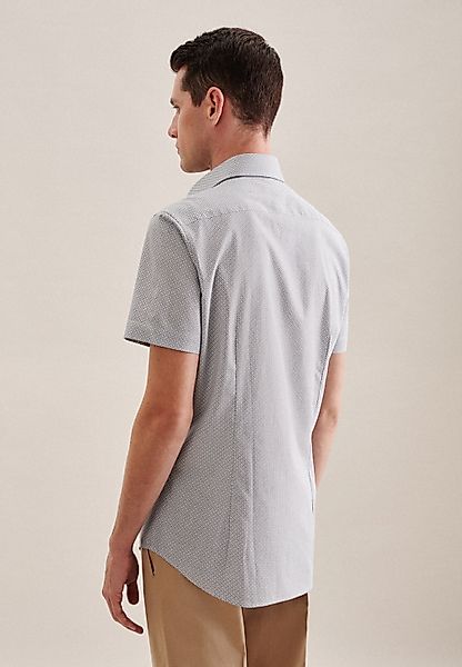 seidensticker Businesshemd "Slim", Slim Kurzarm Kentkragen Druck günstig online kaufen