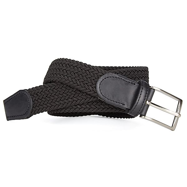 Lindenmann Stretch-Gürtel mit Flechtmuster Farbe schwarz Größe: 130 günstig online kaufen