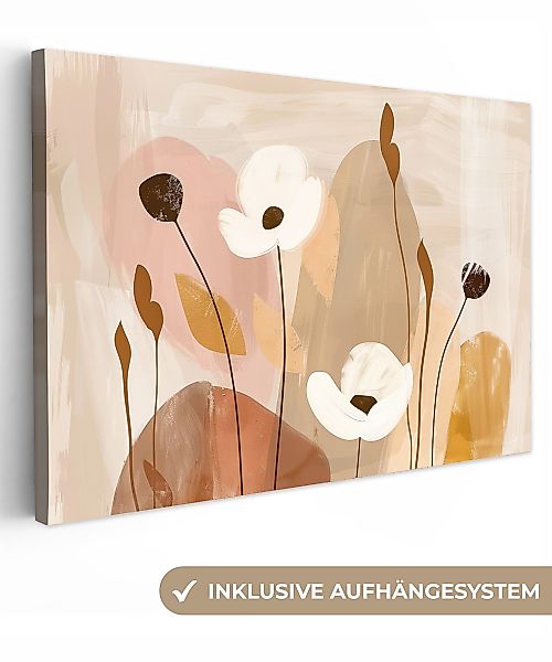 OneMillionCanvasses® Leinwandbild Blumen - Abstrakt - günstig online kaufen